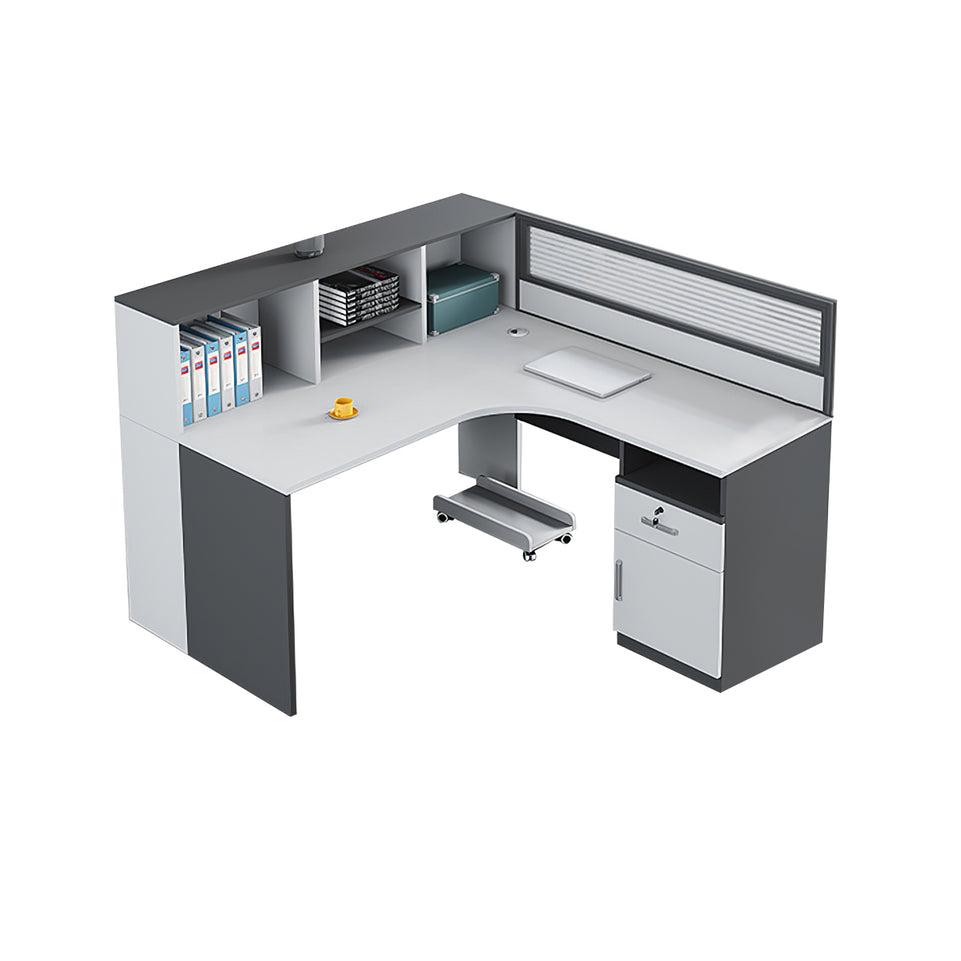 Modern Office Workstation Set with Screens, Ideal for 2/4/6-Person Workspaces BGZ-220