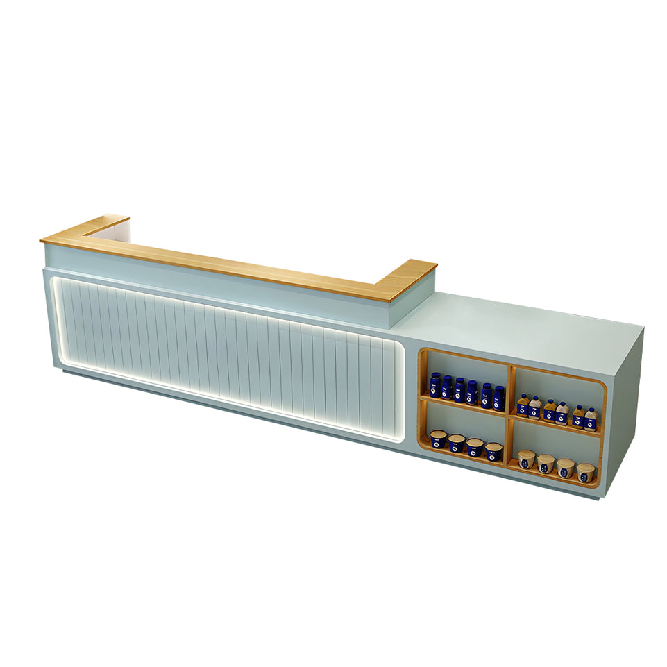 Modern Milk Tea Store Checkout Counter Reception Desk JDT-726