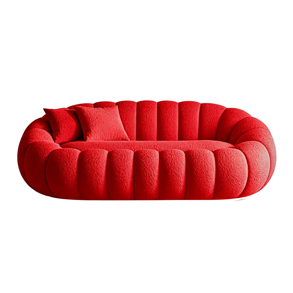 Reclining Sofa with Reclining, Curved & Swivel for Living Room