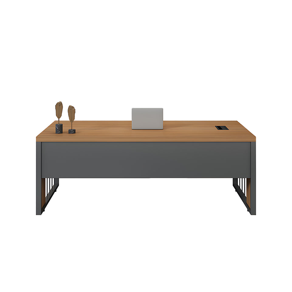Modern Executive Desk With Ample Storage And Privacy Protection LBZ-2144 kaguyasu