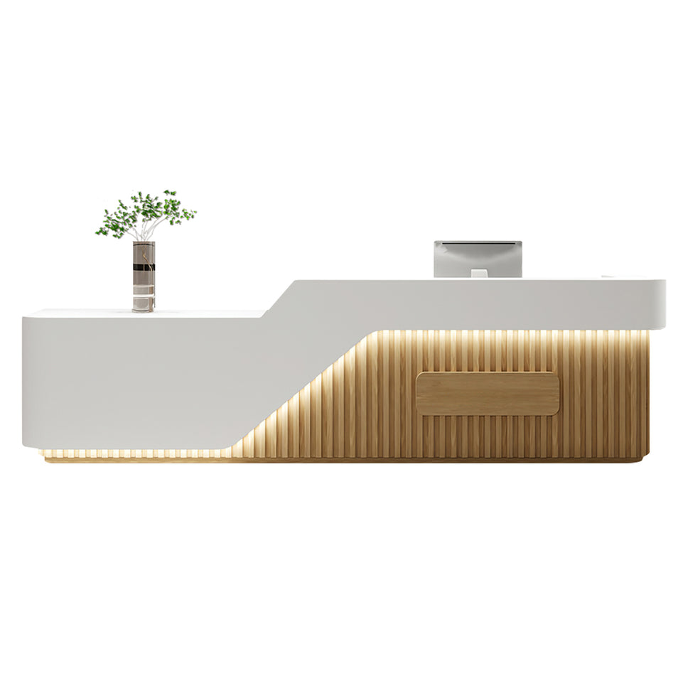 Modern Reception Desk with Under-Counter Storage for Front Office Counter for Company JDT-2098