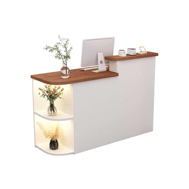 Simple Clothing Store Cashier Company Reception Desk with Lights JDT-10147