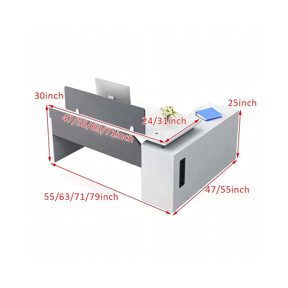 Modern Office Lockable Executive Desk and Chair Set for Managers and Executives-BGZ-160