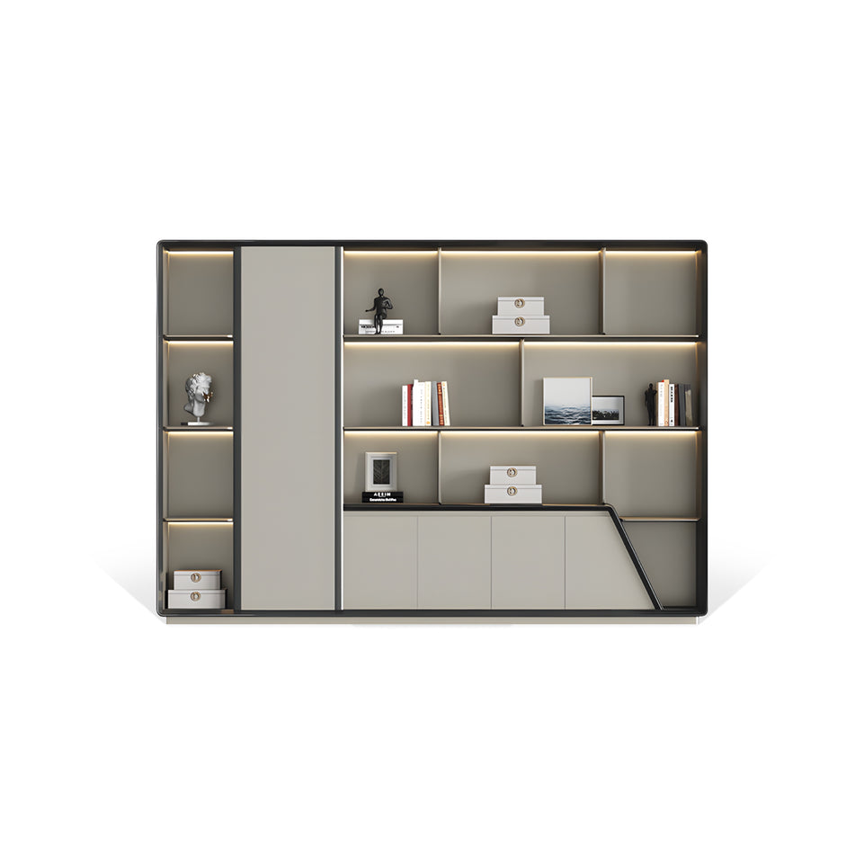 Sleek Black Edge Executive Desk with Distinctive LBZ-2015