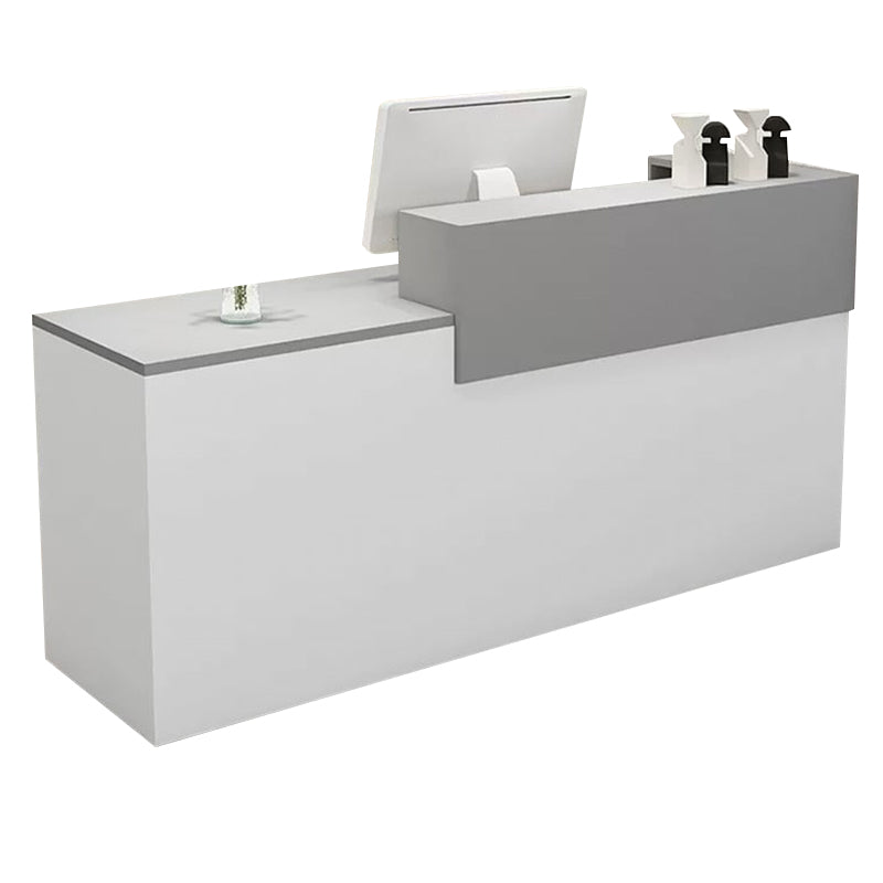 Modern Straight Versatile Front Desk with Versatile Storage and Custom for Offices JDT-1098