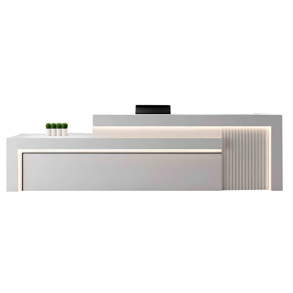 Modern Office Reception Desk with Storage for Lobby or Reception Area JDT-2071