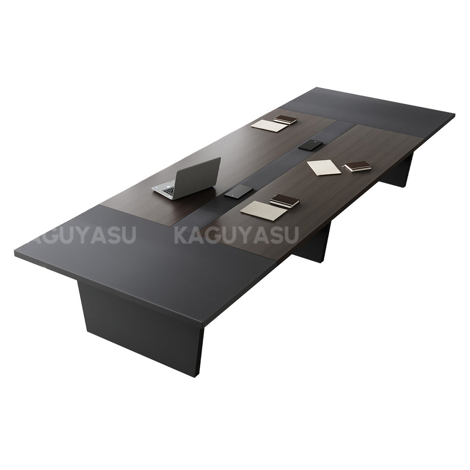 Modern Conference Table with Dual-Tone, Cable Management & Lumbar Support for Meeting Room