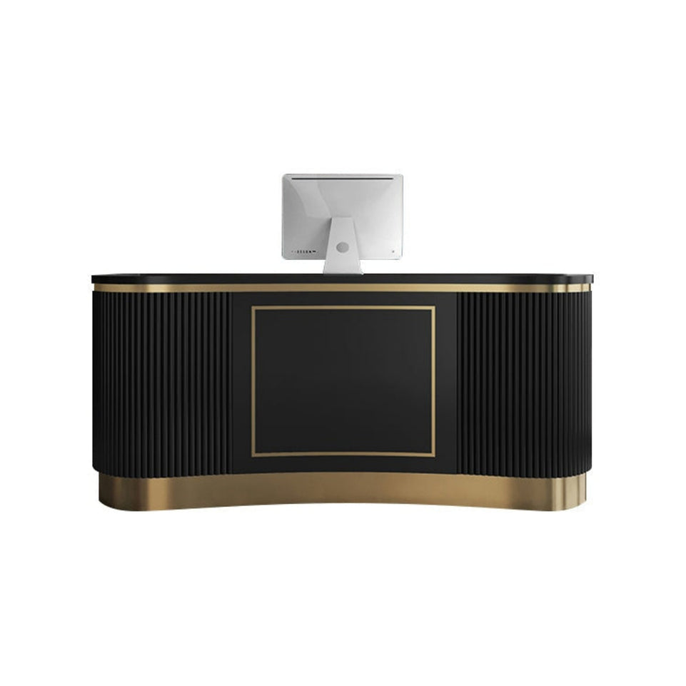 Small Clothing Store Counter Simple Modern Curved Bar JDT-7179