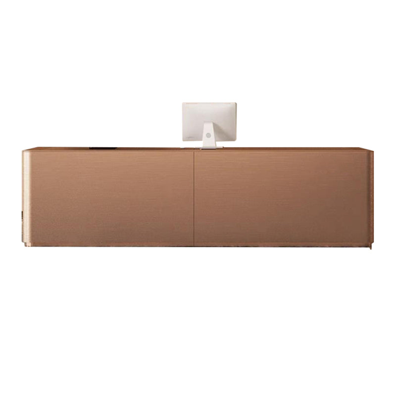 Modern Straight Front Desk with Drawers Keyboard Tray and 5 Drawers for Salons and Clothing Stores JDT-10139