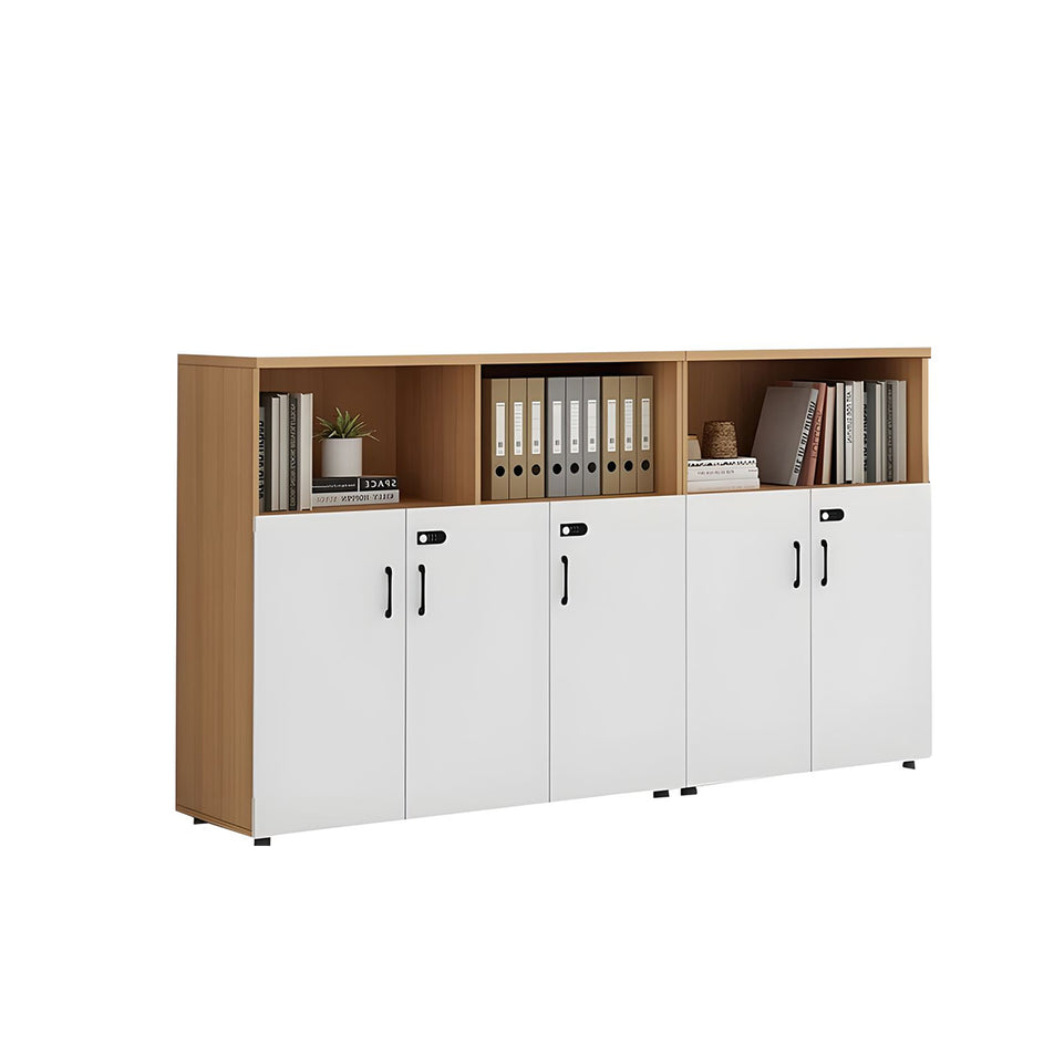 Stylish Multifunctional Office Storage Cabinet with Lockable Drawers for Workspace Organization, Printer Station, and Document Filing CWG-2167