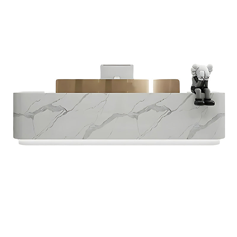 Modern Simple Stainless Steel Reception Cashier Counter Front Desk JDT-7101