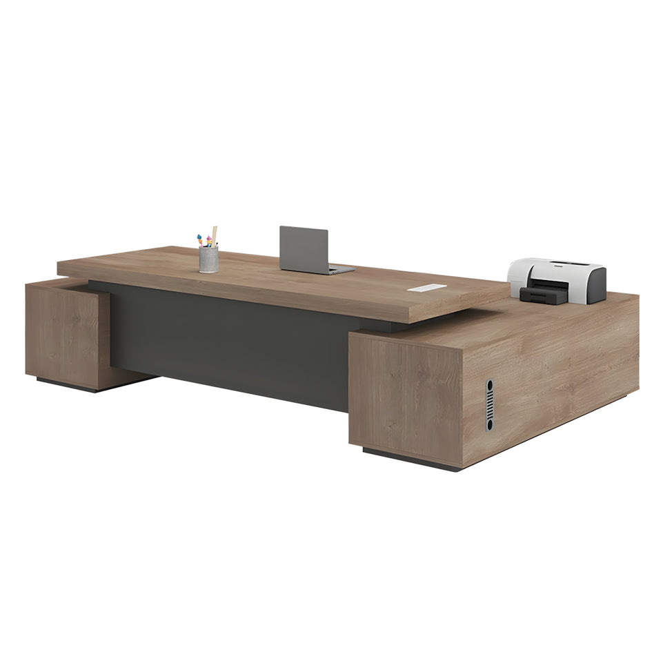 Solid wood boss desk simple modern president manager large desk LBZ-10129