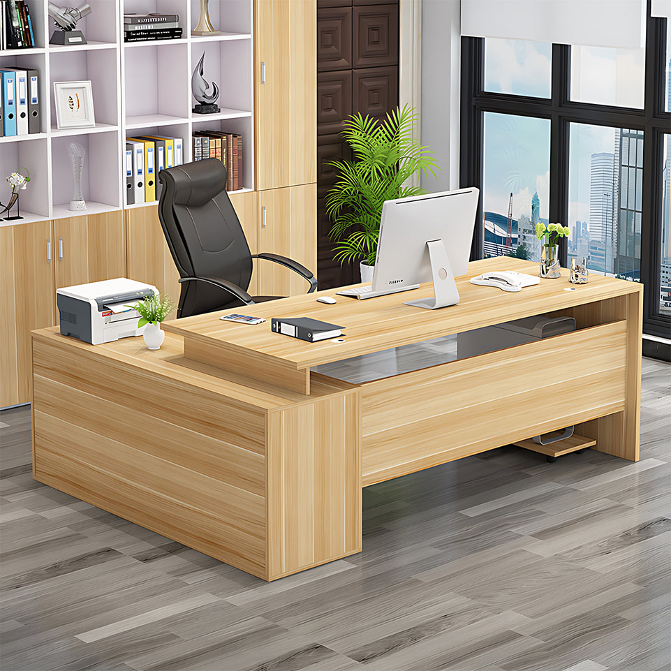 Sleek And Versatile Executive Desk With Secure Storage And Smooth Finish LBZ-2145