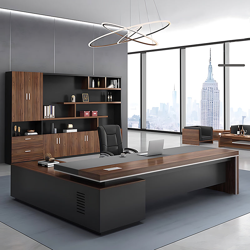 Elegant And Practical Executive Desk With Smart Storage Solutions LBZ-754