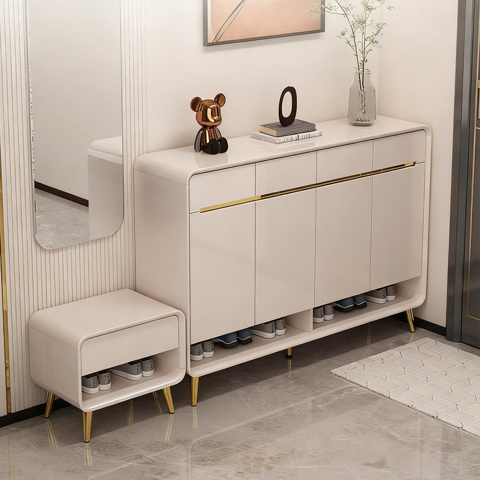Luxury High-End Shoe Cabinet With Spacious Storage – Modern Glossy Lacquered Entryway Organizer CWG-2160
