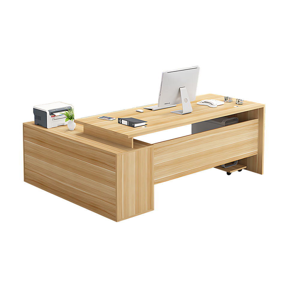 Sleek And Versatile Executive Desk With Secure Storage And Smooth Finish LBZ-2145