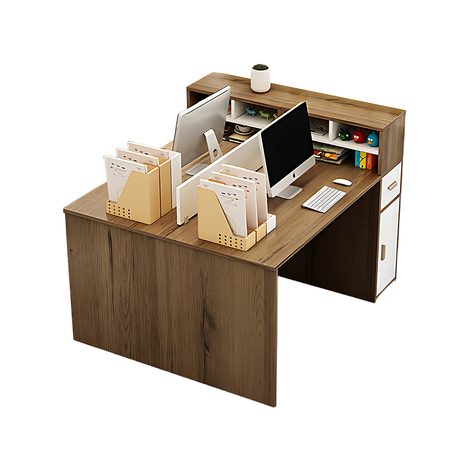 Sturdy And Spacious Office Desk With Thickened Tabletop And Ample Storage BGZ-2033