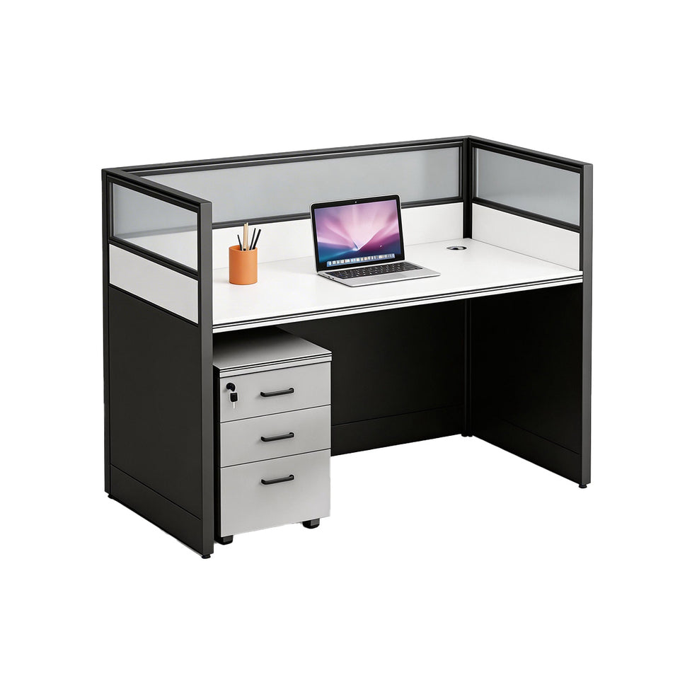 Efficient Office Setup: Modern Staff Desk and Chair Set with Computer Desk BGZ-006