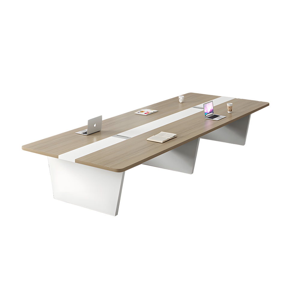 Modern Rectangular Conference Table with Cable Management Box for Office HYZ-7182