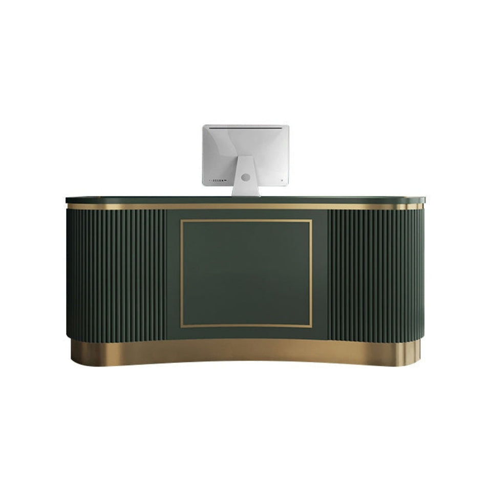 Small Clothing Store Counter Simple Modern Curved Bar JDT-7179