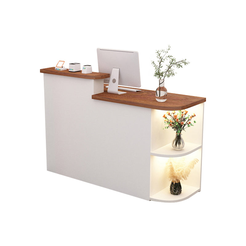 Simple Clothing Store Cashier Company Reception Desk with Lights JDT-10147