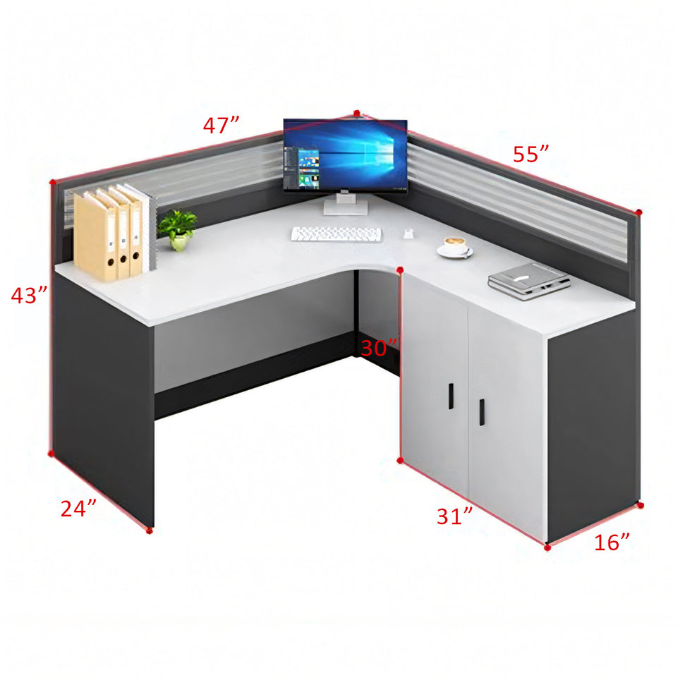 Versatile Workstation with Foldable Napping Bed – Modern Office Desk and Chair Combo BGZ-K001