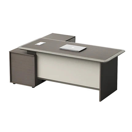 Premium Spacious Office Desk Aluminum Edge Scratch Resistant Lockable Drawers BGZ-2061