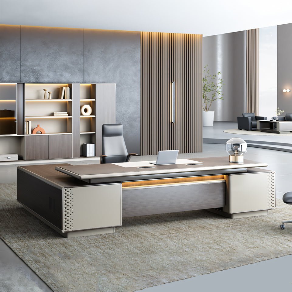 Modern Executive Desk With Curved Design Elegant Desk LBZ-2024
