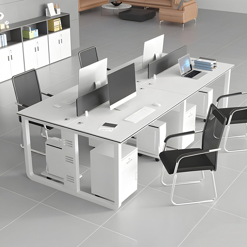 Modern White Office Desk & Chair Set BGZ-K003