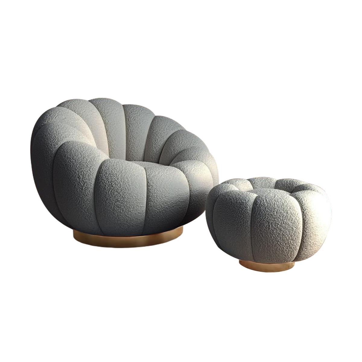 Cream Style Lazy Sofa Reclining Sleepy Pumpkin Sofa Chair BSF-2066