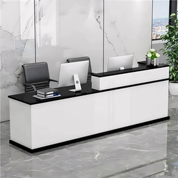 Corner Straight Stylish Reception Desk with Keyboard Tray and Drawers for Offices and Hotel Lobbies JDT-712(Sale Event)