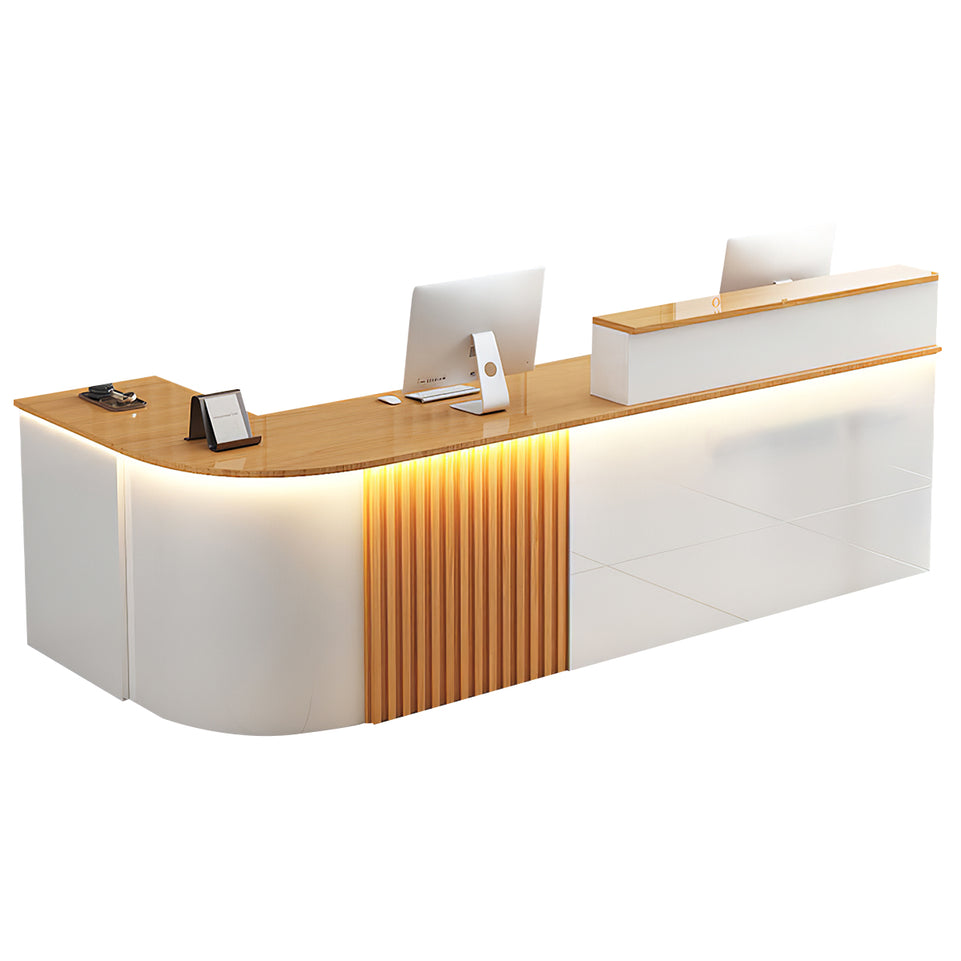 L-shaped Office Small Reception Desk Store Counter JDT-2117