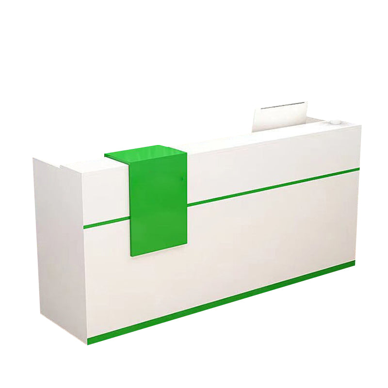 Compact Front Desk with Keyboard Tray and CPU Holder for Shops JDT-10101