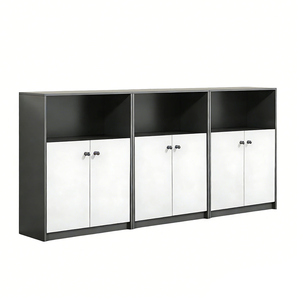 File Cabinet 31-79 in Tall with U-Shaped & Solid Wood for Office