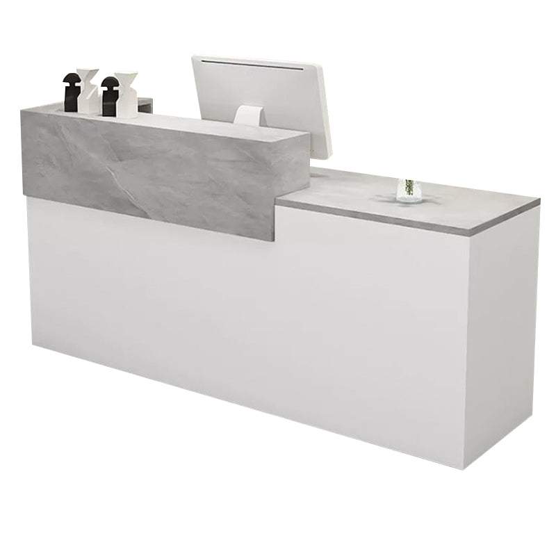 Modern Straight Versatile Front Desk with Versatile Storage and Custom for Offices JDT-1098