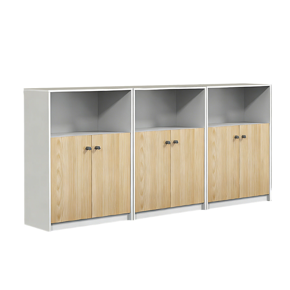 File Cabinet 31-79 in Tall with U-Shaped & Solid Wood for Office