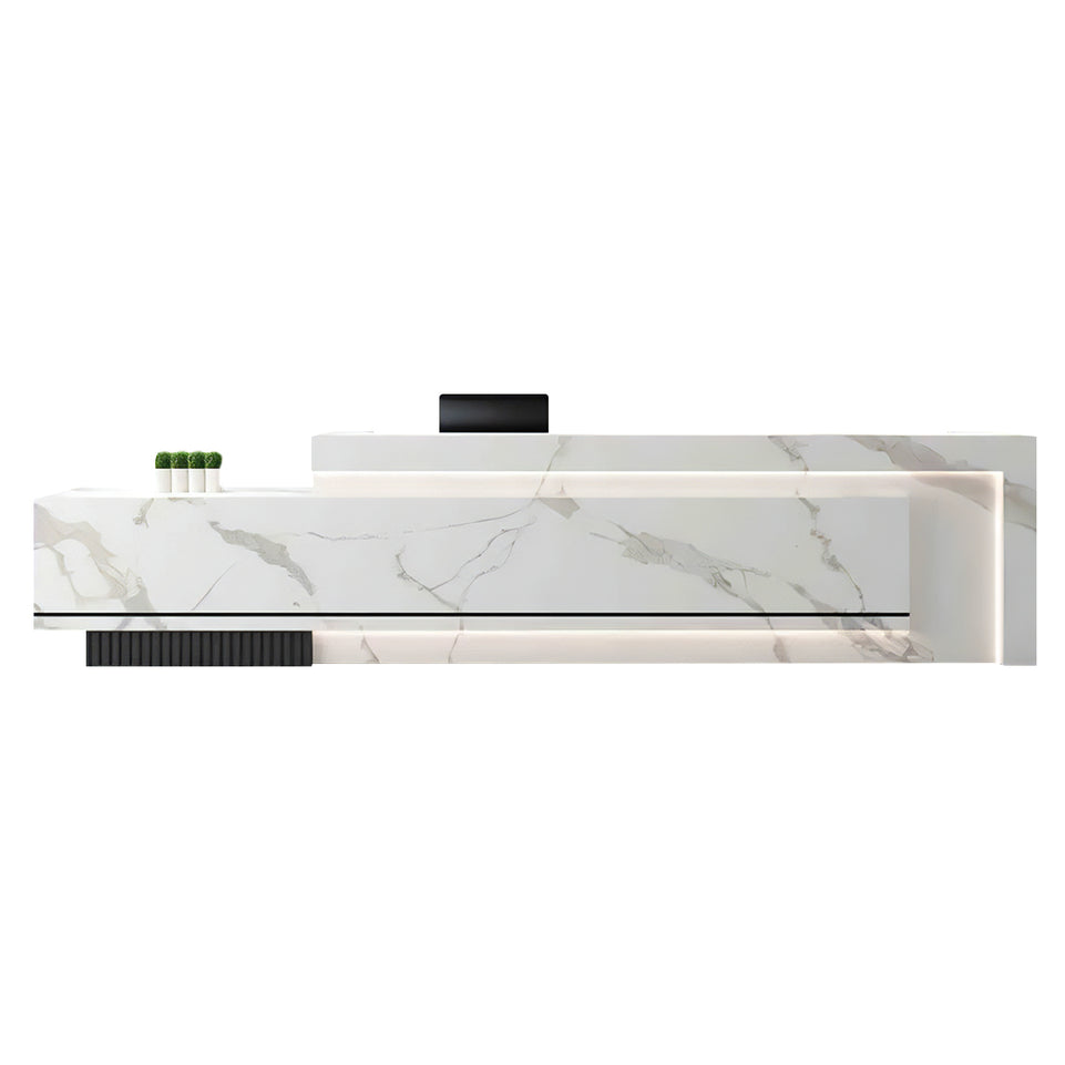 Minimalist Office Lobby Reception Desk with Lockable Storage JDT-2073