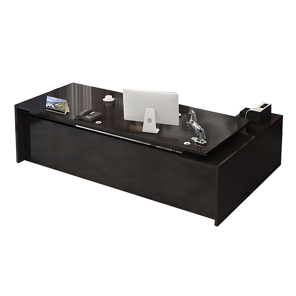 Modern Solid Wood Executive Desk with Storage Cabinet LBZ-081