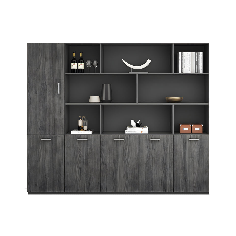 Office Executive Desk With Silent Slide Rails President Work desk Curtain Board Side cabinet Wiring hole LBZ-1066