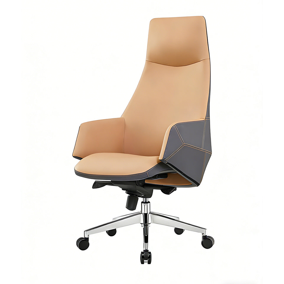 Stylish High-End Executive Desk with Hidden Wiring and Ample Storage for Leadership Offices LBZ-2309