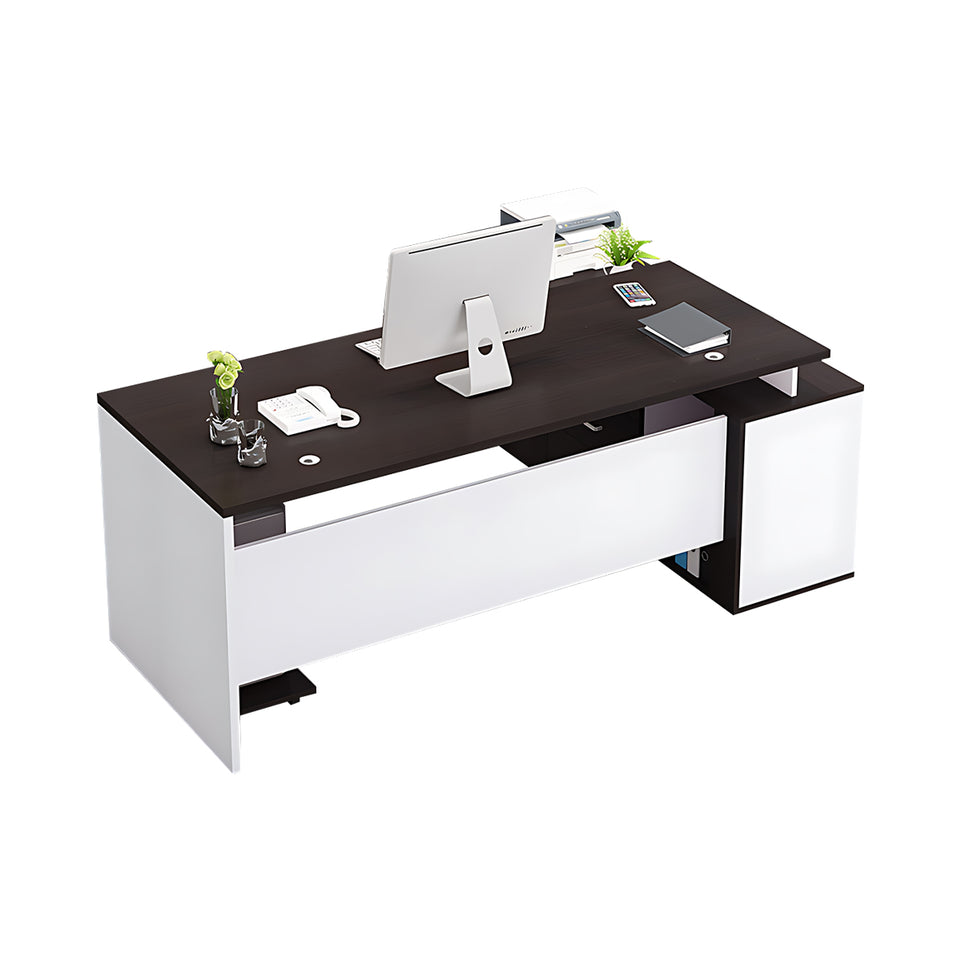 Sleek And Versatile Executive Desk With Secure Storage And Smooth Finish LBZ-2145