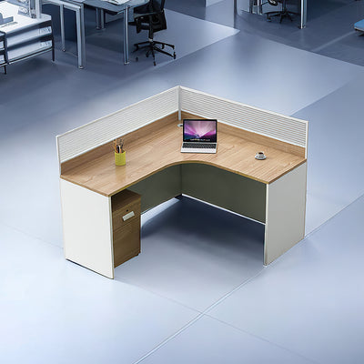 Versatile L-Shaped Screen Partition Desk for Collaborative Workspaces L-shaped desk YGZ-1062
