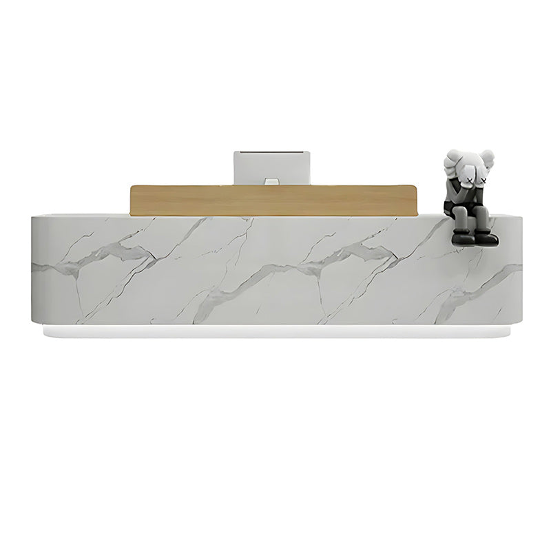 Modern Simple Stainless Steel Reception Cashier Counter Front Desk JDT-7101