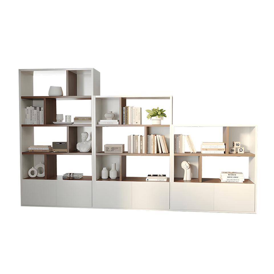 Premium Dual-Sided Office Storage File Cabinet with File and Hollow Display Shelves for Modern Workspaces CWG-2171