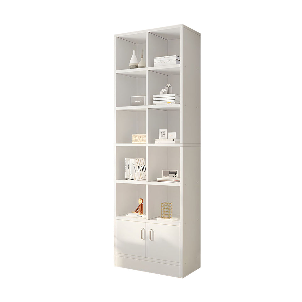 Spacious Floor-to-Ceiling Wooden Bookcase – Multi-Layer Dustproof Storage Cabinet for Home with Deep Shelves CWG-2178