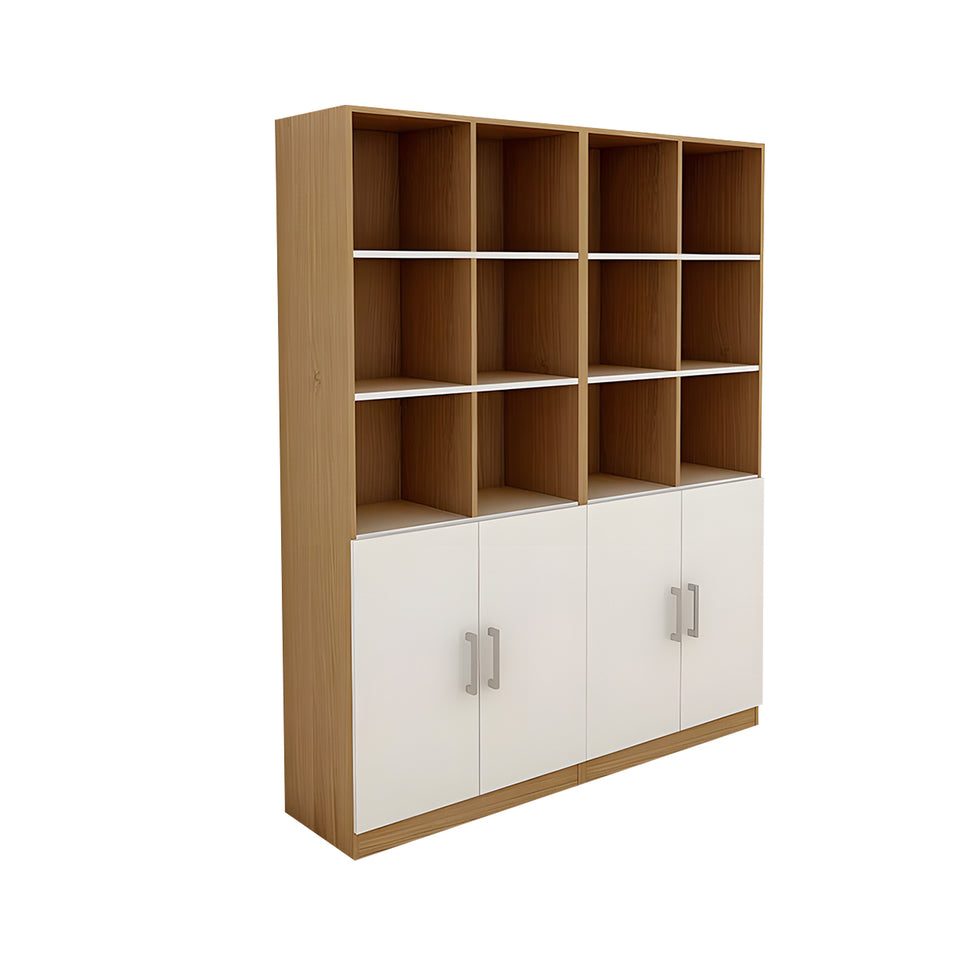 Multi-Functional Office Cabinet with Storage, Display and Lockable Sections for Workspace Organization WJG-2181