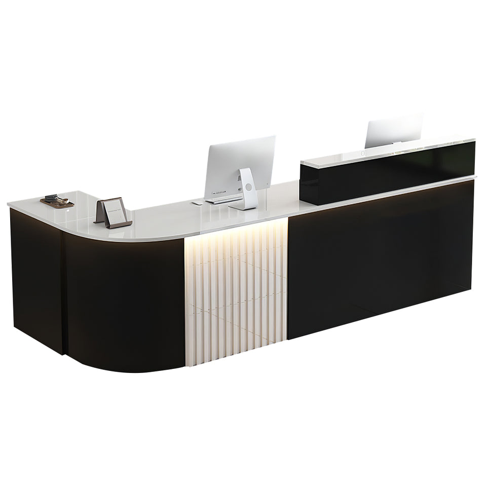 L-shaped Office Small Reception Desk Store Counter JDT-2117