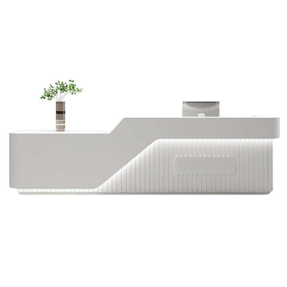 Modern Reception Desk with Under-Counter Storage for Front Office Counter for Company JDT-2098