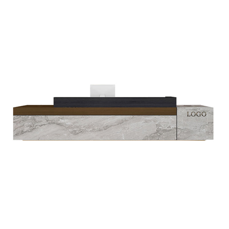 Odorless and Harmless Reception Desks for Office and Hotel Lobbies with Eco-Friendly Materials JDT-10158