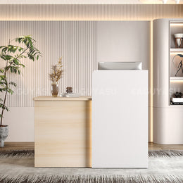 Elegant Reception Desk with Cable Management and Secure Storage for Offices MBS-JDT-3002 (In Stock)